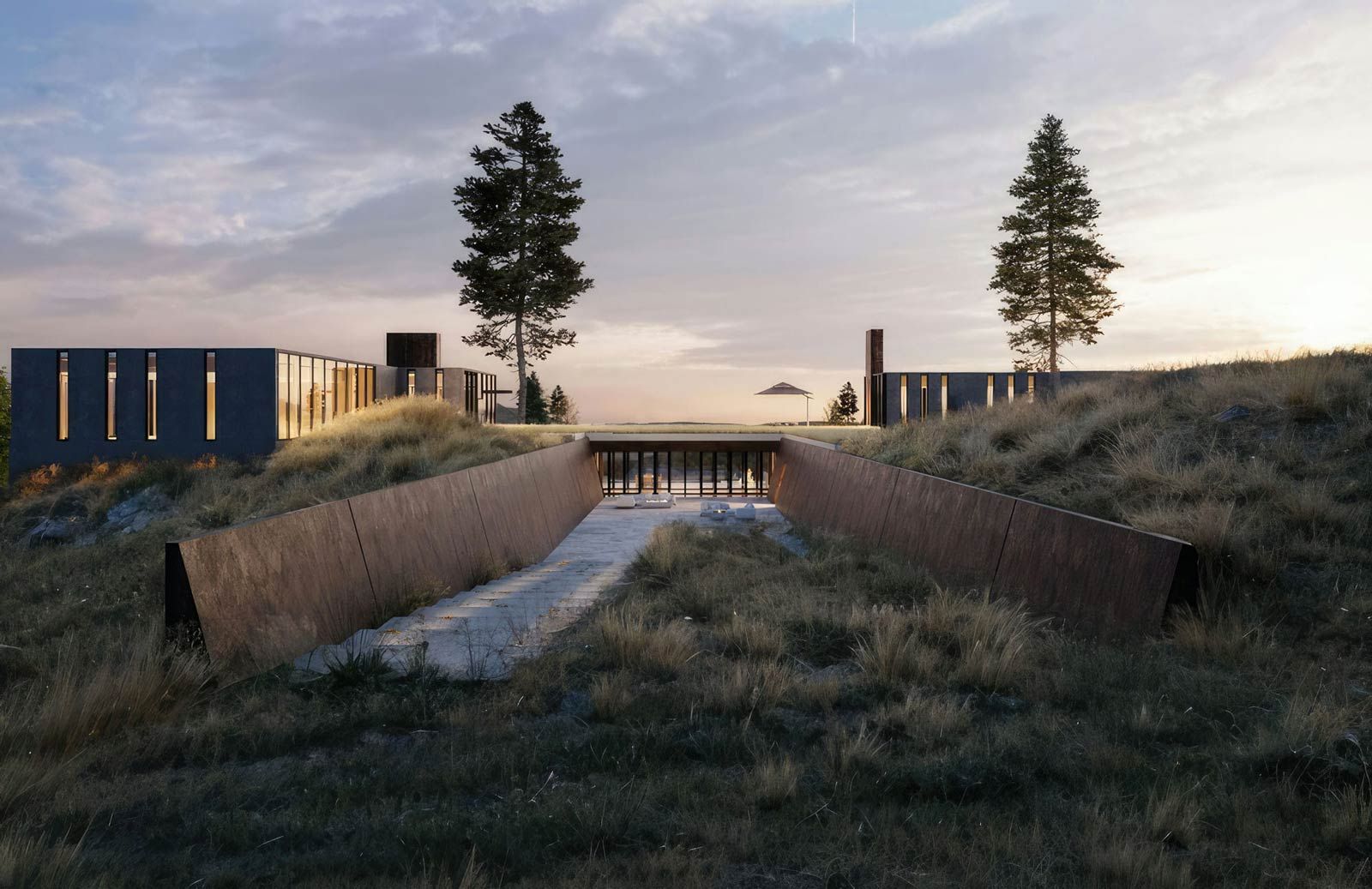 Earth-Sheltered Lakeside Haven