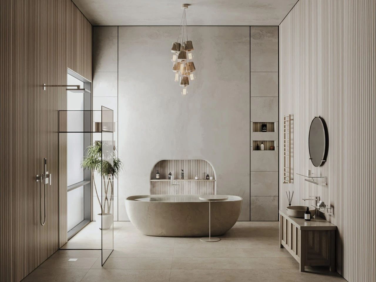Monolithic Minimalist Bath